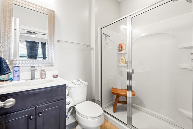 451 Spectrum Rd, Summerville, SC 29486 - bathroom featuring a stall shower, vanity, and toilet