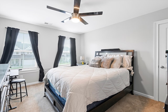 451 Spectrum Rd, Summerville, SC 29486 - bedroom featuring carpet, baseboards, and ceiling fan