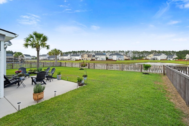 451 Spectrum Rd, Summerville, SC 29486 - view of yard with a residential view, a patio area, and a water view