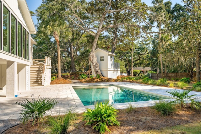 view of pool with a patio area