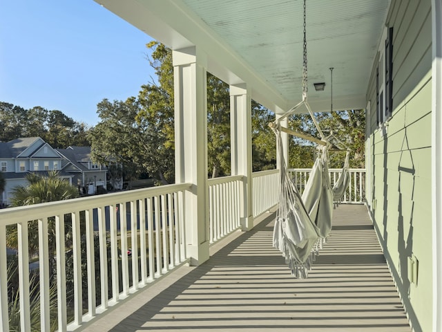 balcony with covered porch