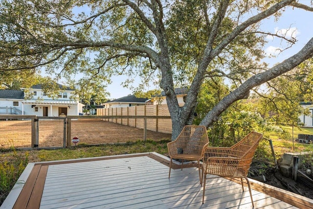 1894 Capri Dr, Charleston, SC 29407 - wooden deck with a fenced backyard