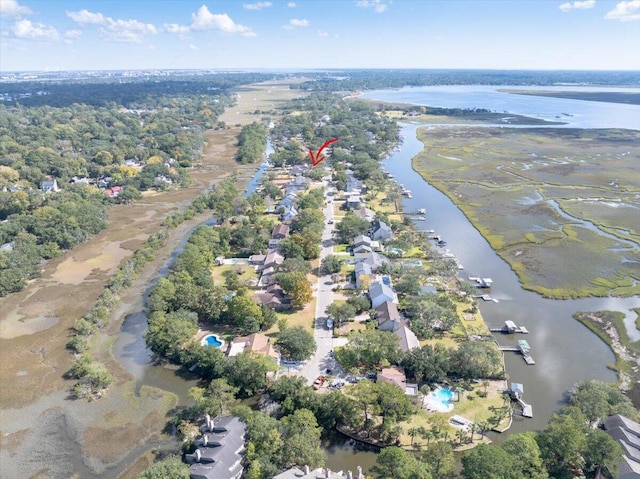 1894 Capri Dr, Charleston, SC 29407 - aerial view of property's location with a nearby body of water