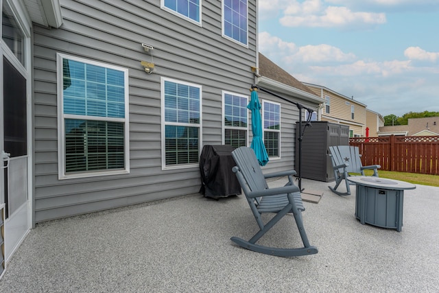 view of patio / terrace featuring area for grilling