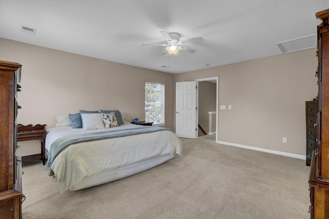 30 Regency Oaks Dr, Summerville, SC 29485 - bedroom featuring light colored carpet, baseboards, ceiling fan, and attic access