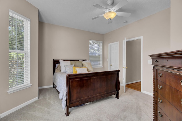 30 Regency Oaks Dr, Summerville, SC 29485 - bedroom with light colored carpet, baseboards, and a ceiling fan