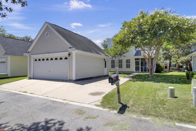 30 Regency Oaks Dr, Summerville, SC 29485 - ranch-style house with a front lawn, a shingled roof, and driveway