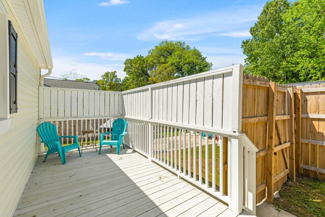 1324 Maxwell St, North Charleston, SC 29405 - deck with a fenced backyard