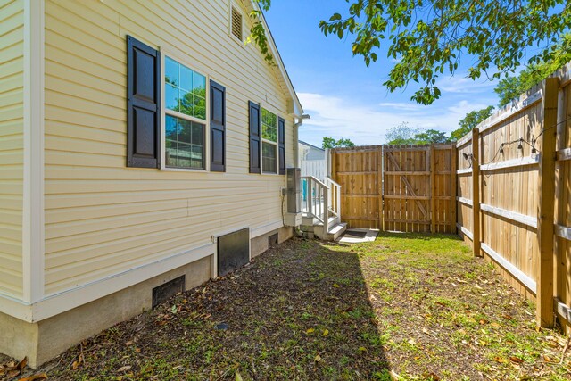 1324 Maxwell St, North Charleston, SC 29405 - view of yard with fence, entry steps, and a gate