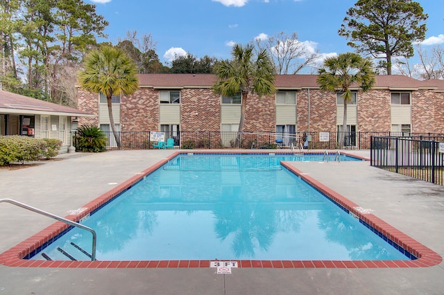 view of pool