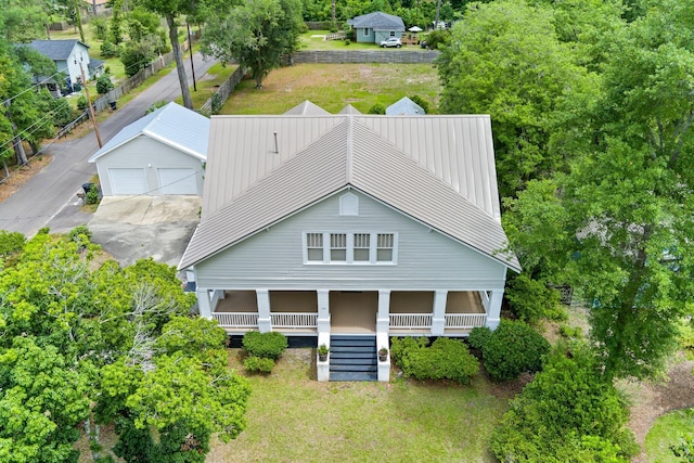 view of aerial view