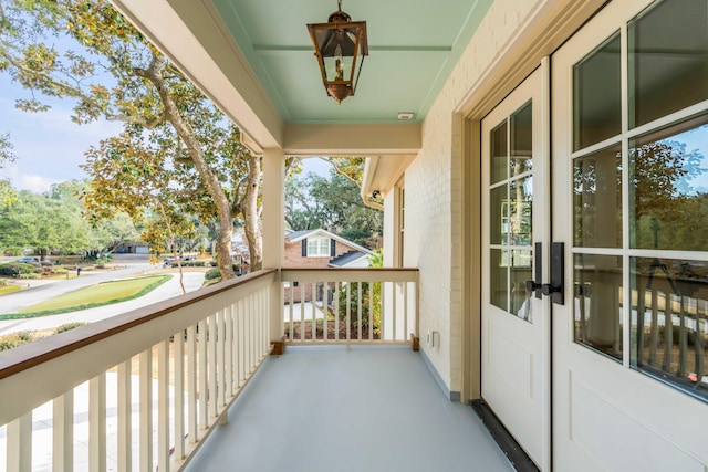 view of balcony