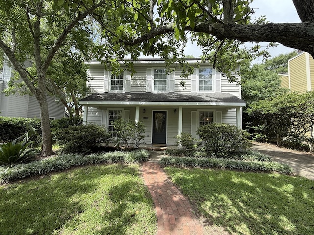 1433 Oaklanding Rd, Mount Pleasant, SC 29464 - view of front of home with a porch and a front lawn