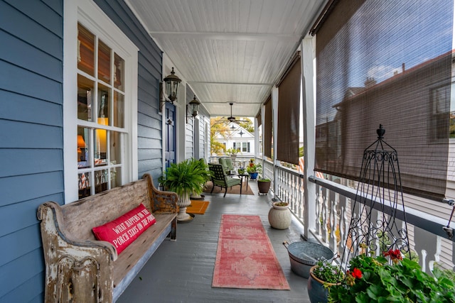 balcony with covered porch