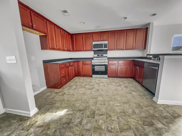 kitchen featuring sink and stainless steel appliances