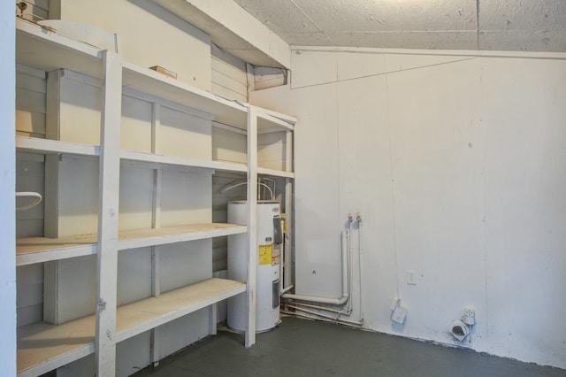 storage featuring electric water heater