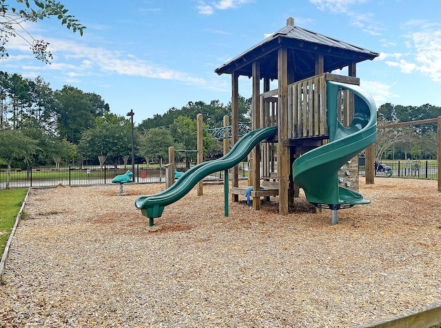 community playground featuring fence