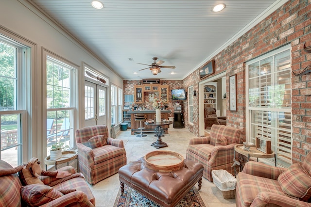 101 Firestone Ct, Summerville, SC 29483 - sunroom / solarium featuring healthy amount of natural light and french doors