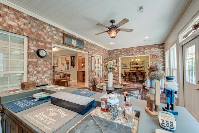 101 Firestone Ct, Summerville, SC 29483 - sunroom with a chandelier