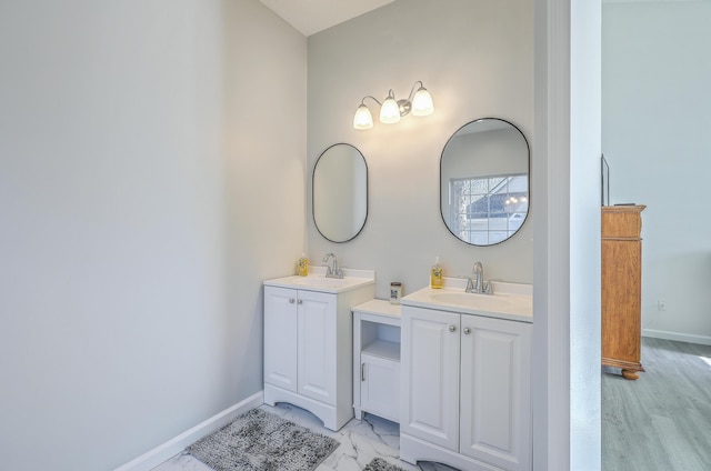 bathroom featuring vanity