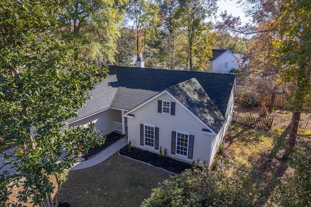 view of front of property