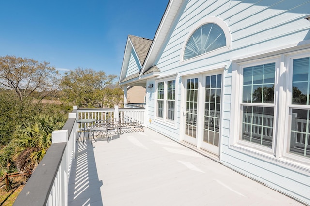 view of balcony