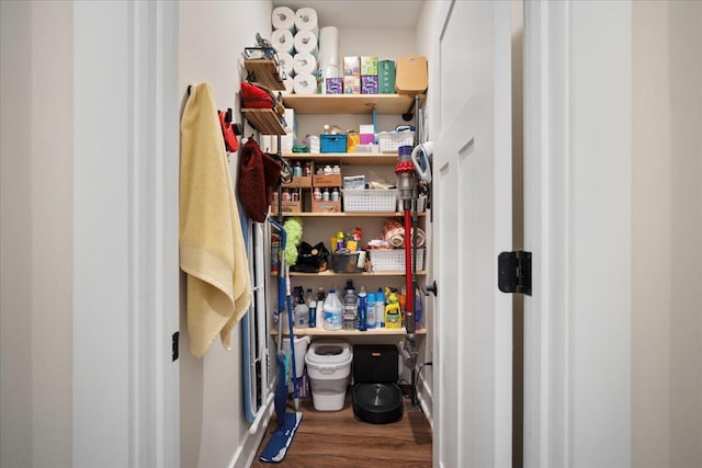 view of storage area