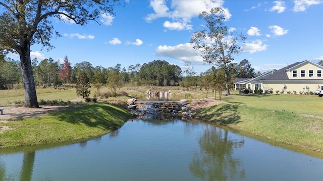 view of water feature