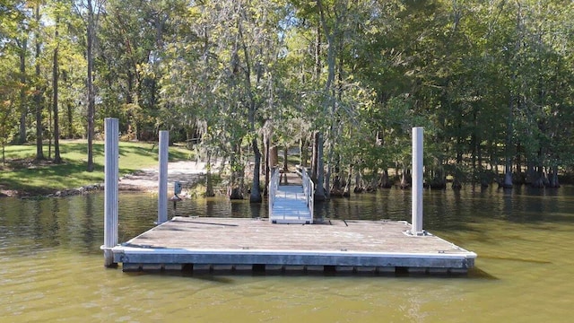 dock with a water view