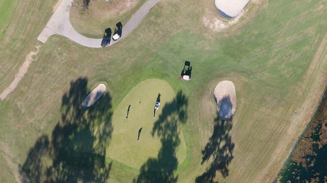 aerial view of a golf club