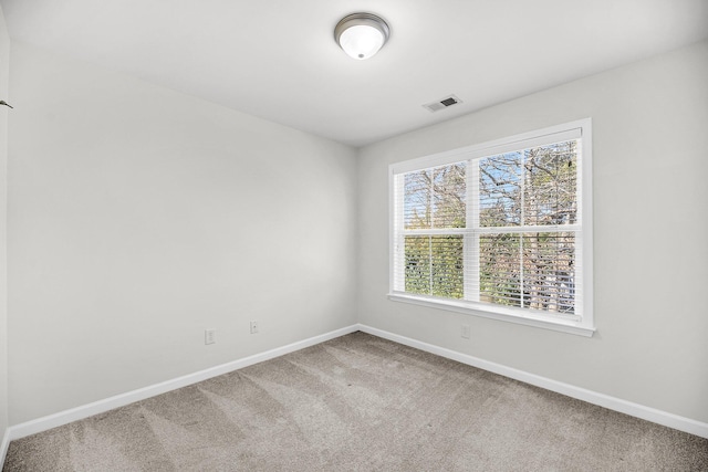 view of carpeted empty room