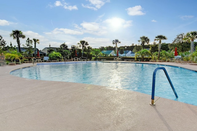 view of pool with a patio