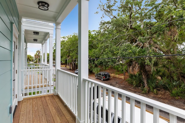 112 E Huron Ave Unit C, Folly Beach, SC 29439 - balcony featuring covered porch