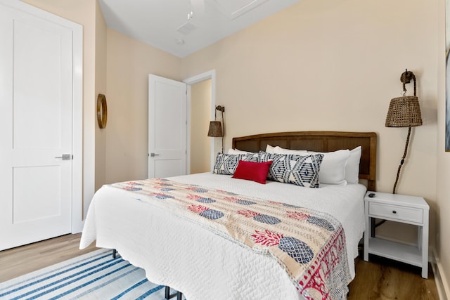 112 E Huron Ave Unit C, Folly Beach, SC 29439 - bedroom with wood finished floors