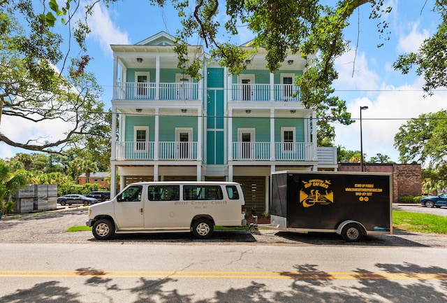 112 E Huron Ave Unit C, Folly Beach, SC 29439 - view of front facade featuring a balcony