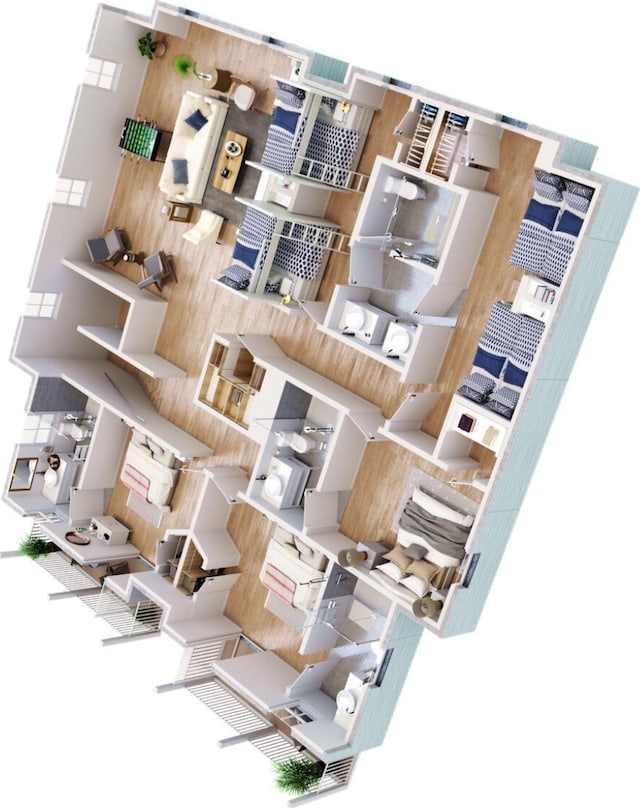 112 E Huron Ave Unit C, Folly Beach, SC 29439 - view of layout