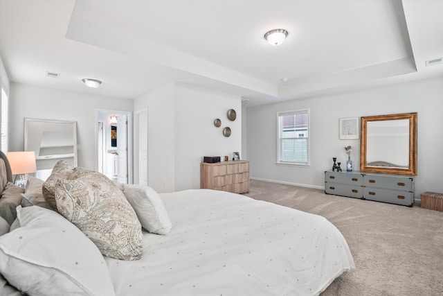 2324 Town Woods Rd, Charleston, SC 29414 - bedroom with a raised ceiling, light carpet, and baseboards