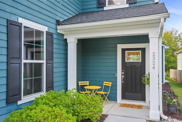 2324 Town Woods Rd, Charleston, SC 29414 - property entrance with a shingled roof
