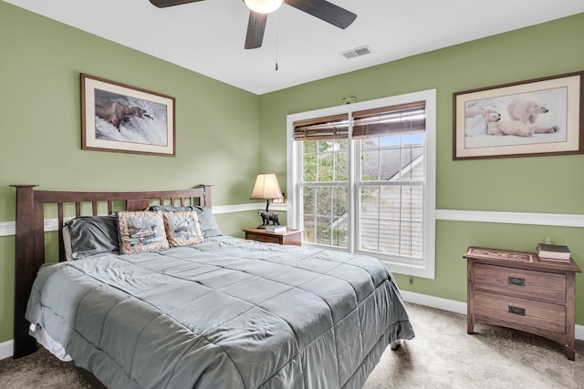 1311 Royal Links Dr, Mount Pleasant, SC 29466 - carpeted bedroom with baseboards and ceiling fan