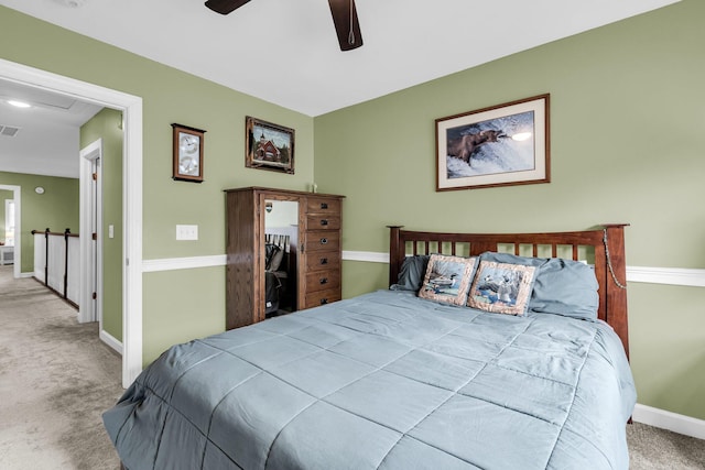 1311 Royal Links Dr, Mount Pleasant, SC 29466 - carpeted bedroom featuring baseboards and a ceiling fan