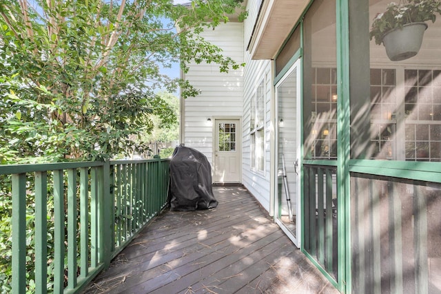 1311 Royal Links Dr, Mount Pleasant, SC 29466 - wooden terrace with area for grilling