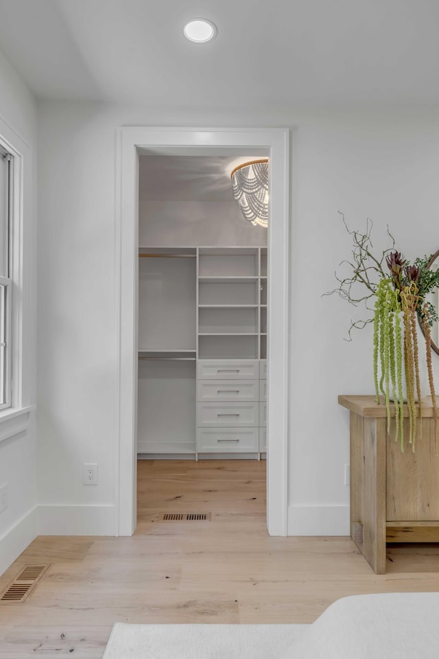 closet with visible vents