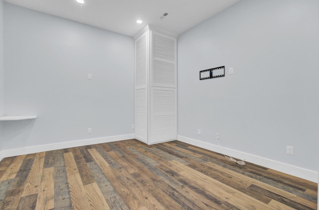 4429 Francis Younge Way, Hollywood, SC 29449 - empty room with dark wood finished floors, baseboards, and recessed lighting