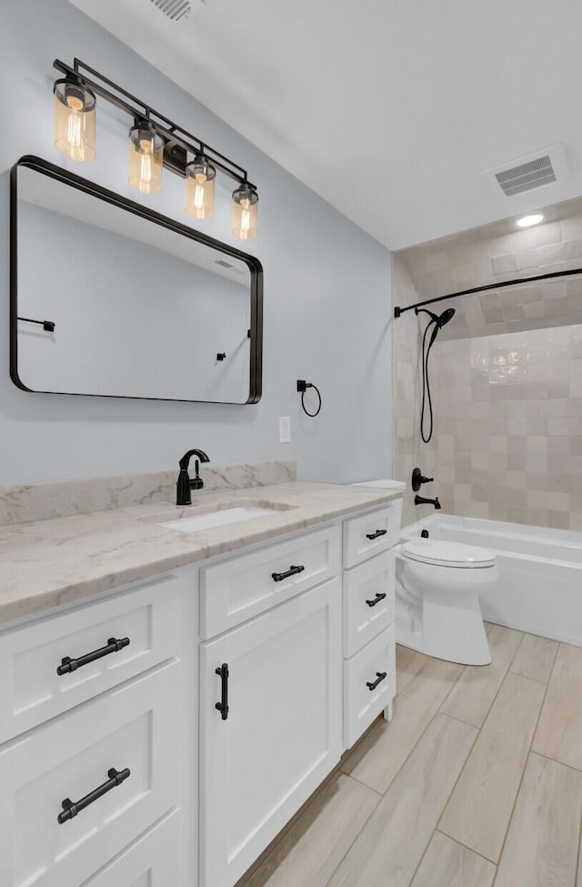 4429 Francis Younge Way, Hollywood, SC 29449 - bathroom with visible vents, washtub / shower combination, toilet, and vanity