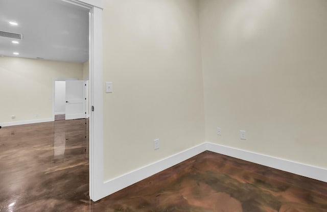 4429 Francis Younge Way, Hollywood, SC 29449 - spare room featuring visible vents, recessed lighting, baseboards, and finished concrete flooring