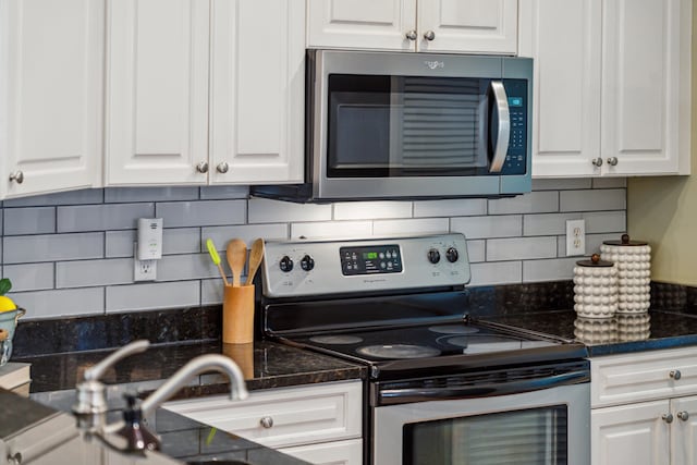 8 Tovey Rd, Charleston, SC 29407 - kitchen featuring stainless steel appliances, white cabinets, and backsplash