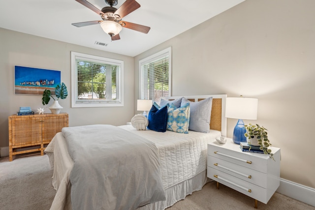 8 Tovey Rd, Charleston, SC 29407 - bedroom with light colored carpet and a ceiling fan