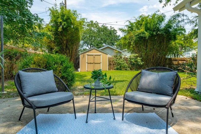 8 Tovey Rd, Charleston, SC 29407 - view of patio with a shed