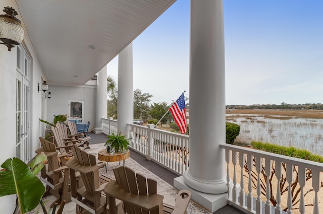 view of balcony