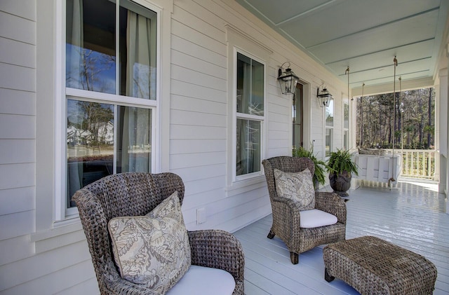 1098 Reserve Ln, Awendaw, SC 29429 - view of wooden porch